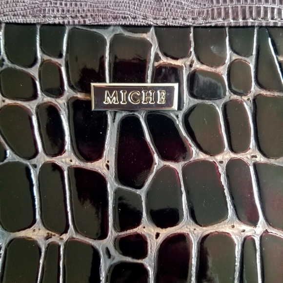 Miche Rosalyn Prima Cobble Stone Faux Leather Purse Shell - Picture 3 of 5